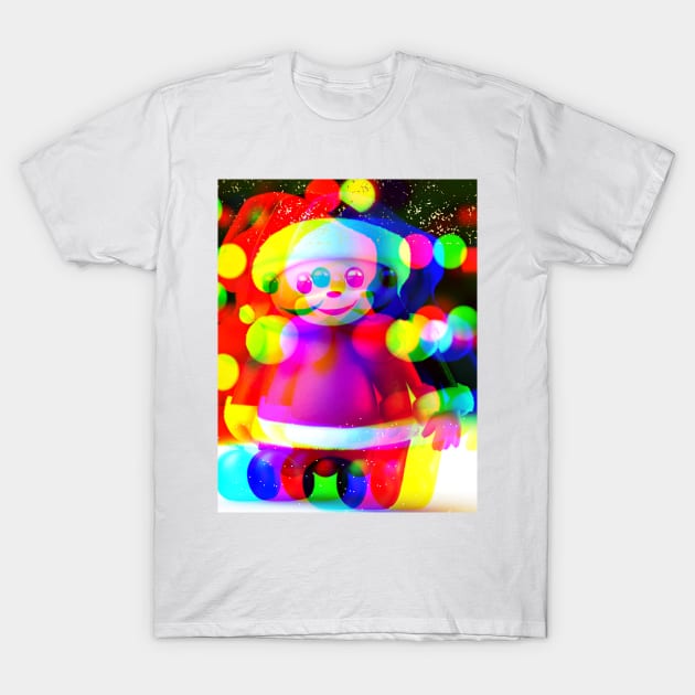 Psychedelic Trippy Xmas Santa Munchkin T-Shirt by FineArtMaster